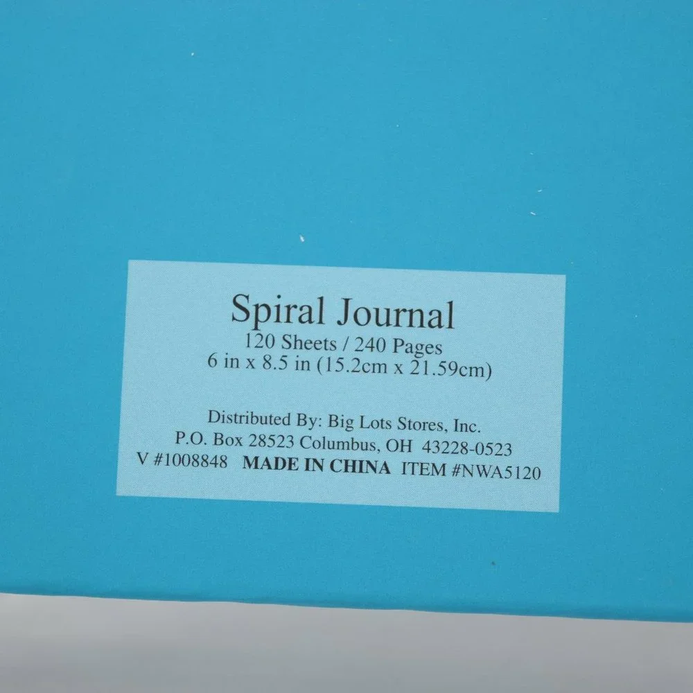 Dream Big Spiral Journal Hardcover Lined Pages Diary Back to School Notes Doodle